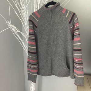 Eddie Bauer Collectibles Lambs' Wool Zip Sweater S